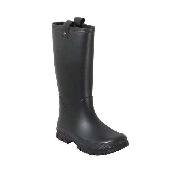 Men’s Tall Rain Boots With Leather Collar