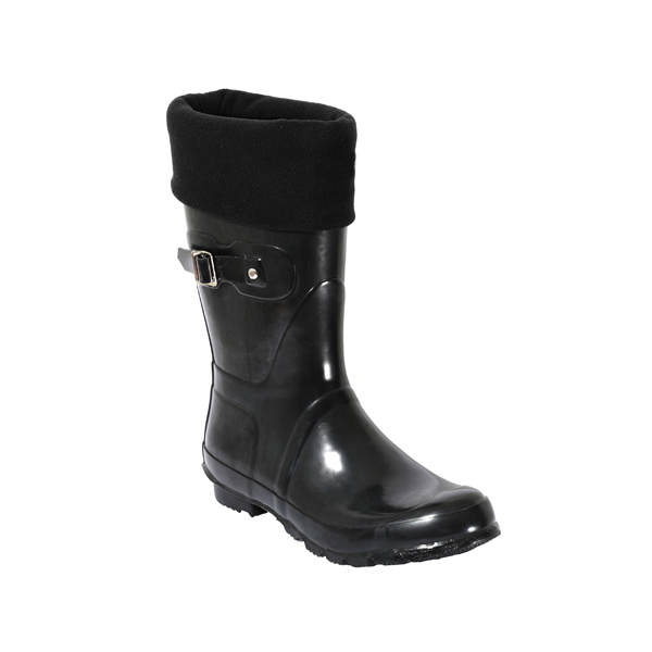 Semi High Rubber Rainboot With Collar