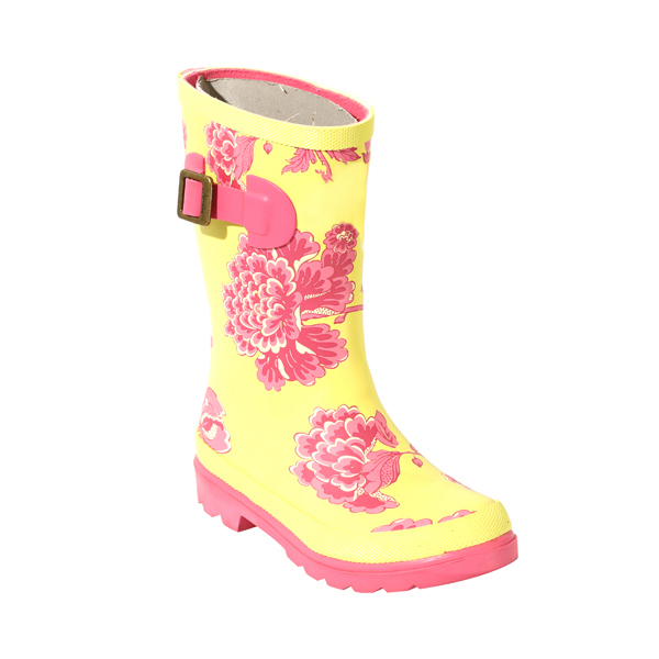 Floral Printed Rain Shoes For Girls