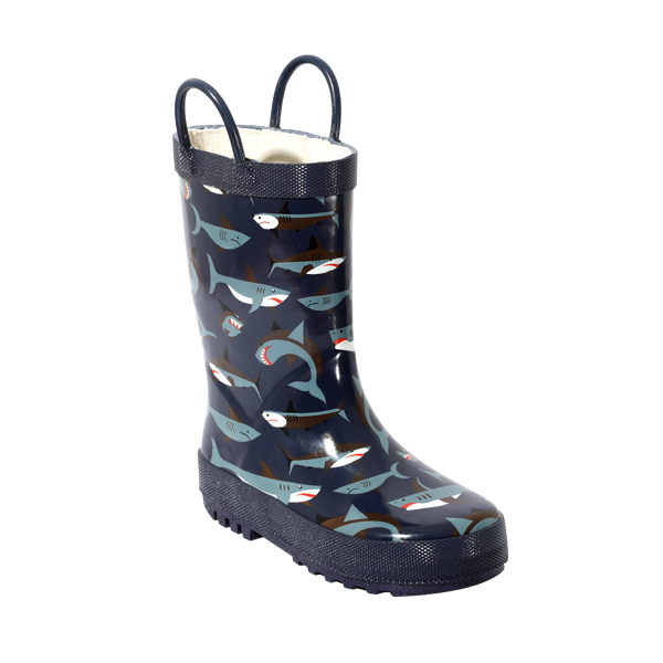 Printed Rubber Rain Shoes For Boys