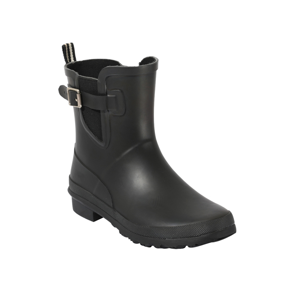 Women's Fashion Welly Boots In Black