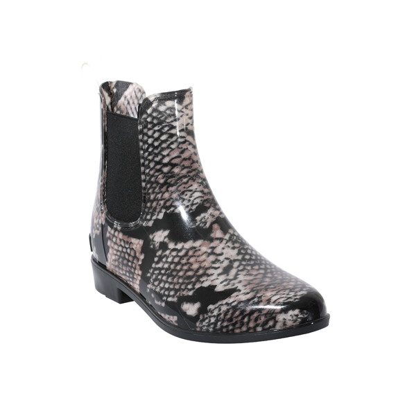 Printed Snake PVC Rainboot For Women