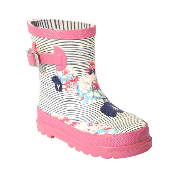 Baby Girl's Rainboot With Prints