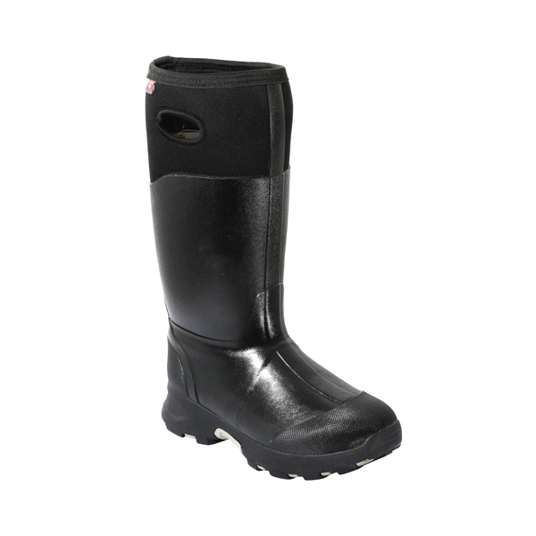 Black Neoprene Rubber Boots For Men