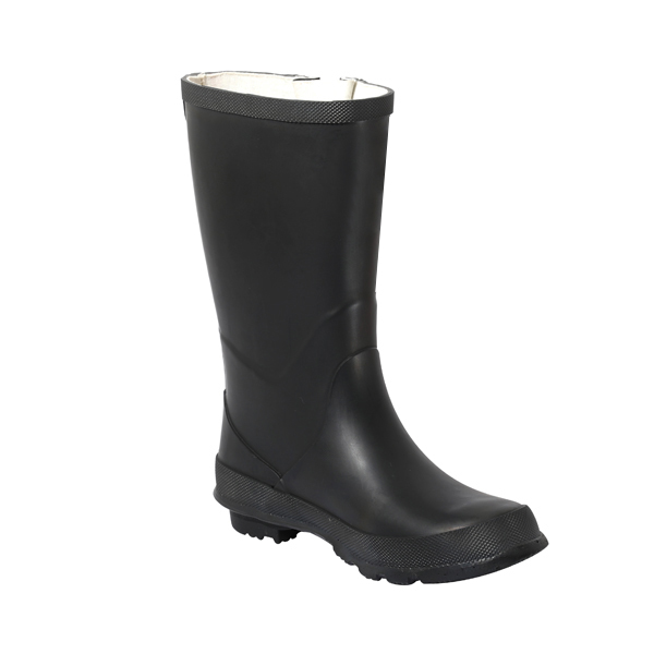 Black Rubber Rainboot For Female